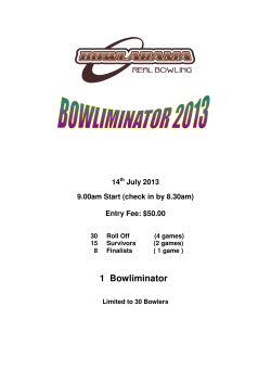 1 Bowliminator