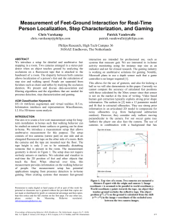 Measurement of Feet-Ground Interaction for Real