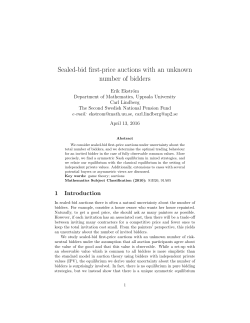 Sealed-bid first-price auctions with an unknown number of bidders