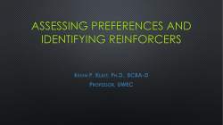 Preference and Reinforcmeent