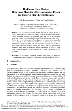 Healthcare game design: behavioral modeling of serious gaming