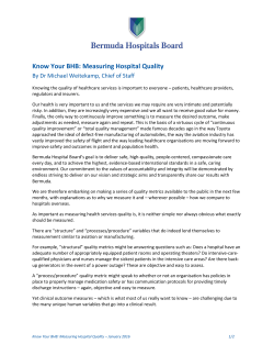 Know Your BHB: Measuring Hospital Quality
