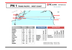 PN 1 TRANS PACIFIC – WEST COAST West Bound East Bound