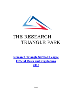 Research Triangle Softball League