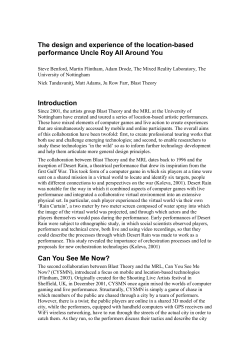 The design and experience of the location-based
