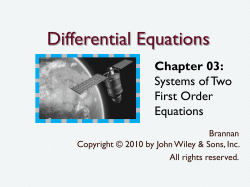 Differential Equations