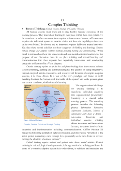 Adaptive Complex Thinking