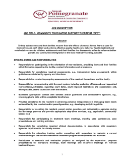 CPST (Pychiatric Case Manager)