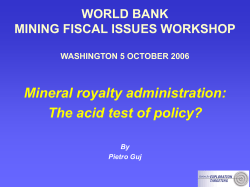 No Slide Title - World Bank Group