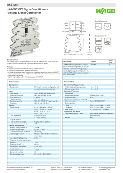 857-560 JUMPFLEX&reg; Signal Conditioners Voltage Signal Conditioner