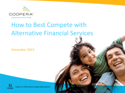 How to Best Compete with Alternative Financial Services