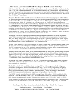 Let the Games, Good Times and Family Fun Begin at the 36th