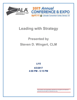 Leading with Strategy