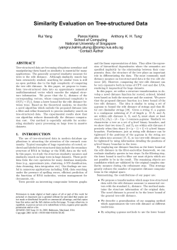 Similarity Evaluation on Tree-structured Data