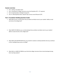 Part IV. Collecting Ideas about Research