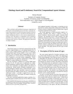 Ontology-based and Evolutionary Search for Computational Agents