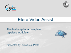 Nab 2011 Video Assist.pps