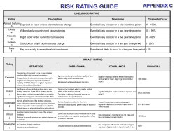 Risk Rating Guide