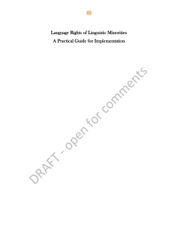 Language Rights Linguistic Minorities Handbook (Word)
