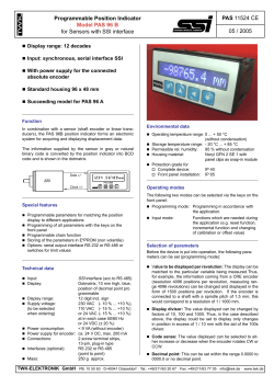 Programmable Position Indicator - TWK