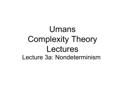 CS151 Lecture 1 - Duke Computer Science