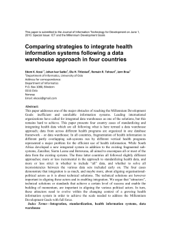 Comparing strategies to integrate health information systems