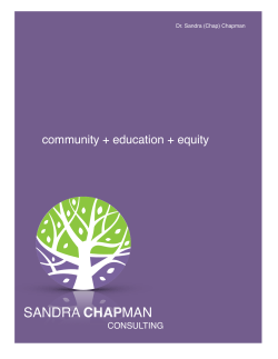 Biracial Identity Model - Dr. SANDRA "CHAP" CHAPMAN