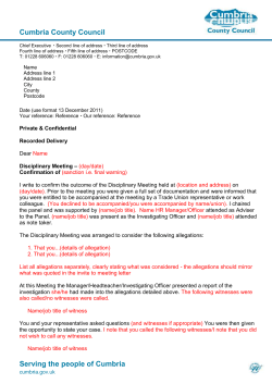 Chief Executive Children`s Services Conservative Group Office