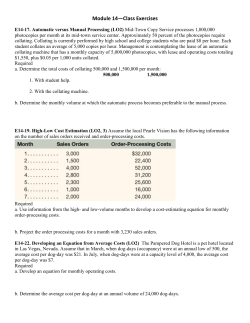 Module 14 Class Exercises