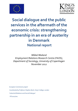 1. Introduction: Public Services and public
