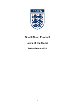 FA Small Sided Laws of the Game