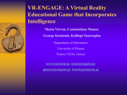 Evaluation of a Virtual Reality Game for Education