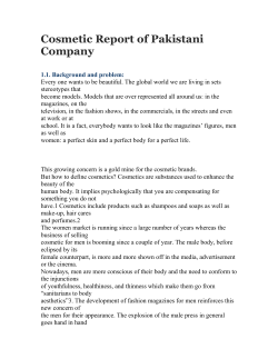 3.1.2.2. The global market of men`s cosmetics - six