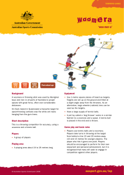 Woomera - Australian Sports Commission