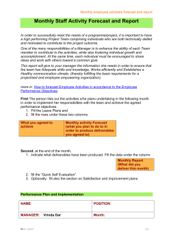 GENERAL STAFF PERFORMANCE REVIEW AND