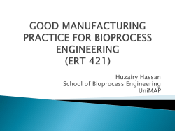 good manufacturing practice for bioprocess