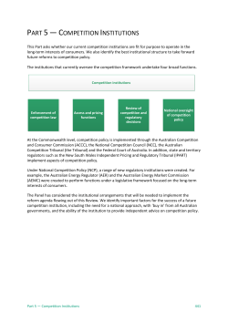 Part 5 - Competition Policy Review Final Report