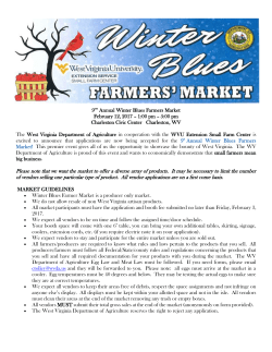 9TH Annual Winter Blues Farmers Market February 12, 2017 &ndash; 1:00