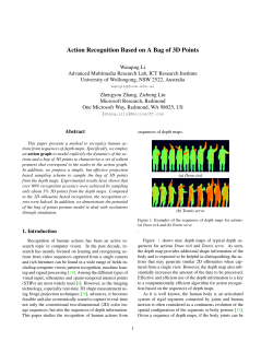 Action Recognition Based on A Bag of 3D Points