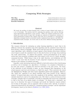 Competing With Strategies - JMLR Workshop and Conference