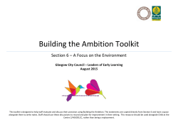 Building the Ambition Toolkit