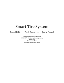 Smart Tire System - Institute for Systems Research