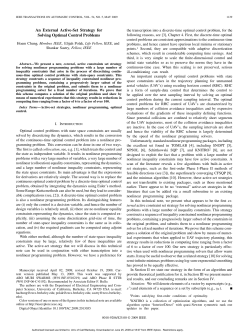 An External Active-Set Strategy for Solving