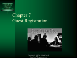 Chapter 7 &ndash; Guest Registration