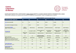 certificazioni complete a1 a2 b1 b2 c1 c2