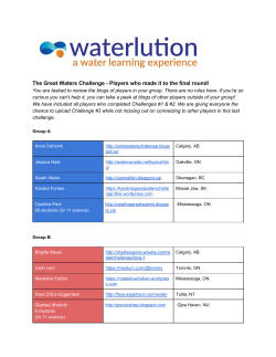 The Great Waters Challenge - Players who made it to