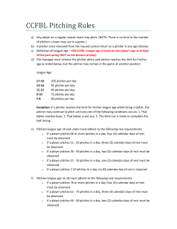 (a) Any player on a regular season team may pitch