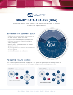 quality data analysis (qda)