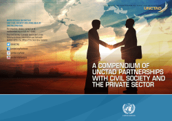 A compendium of UNCTAD partnerships with civil society and the