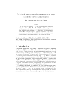 Periods of order-preserving nonexpansive maps on strictly convex